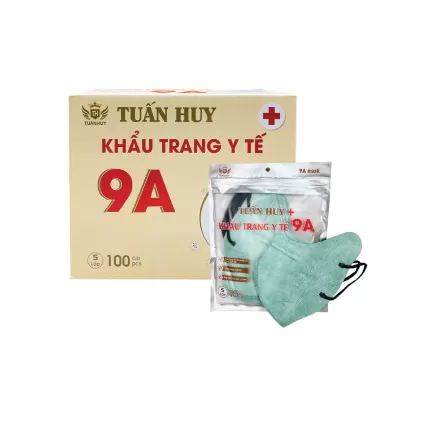 Khẩu Trang 9A Mask Tuấn Huy Xanh Rêu